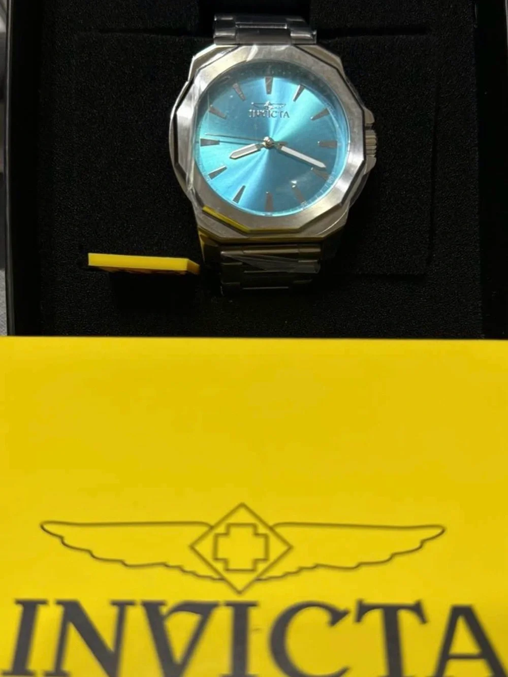 Invicta Men's Turquoise Dial Stainless Steel Bracelet Watch